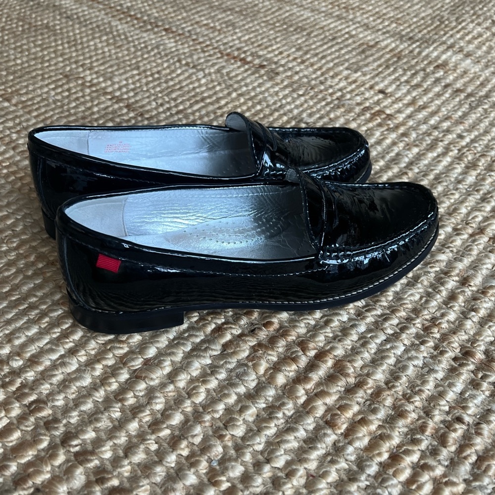 Marc Joseph Glossy Black Loafers - Picture 3 of 4